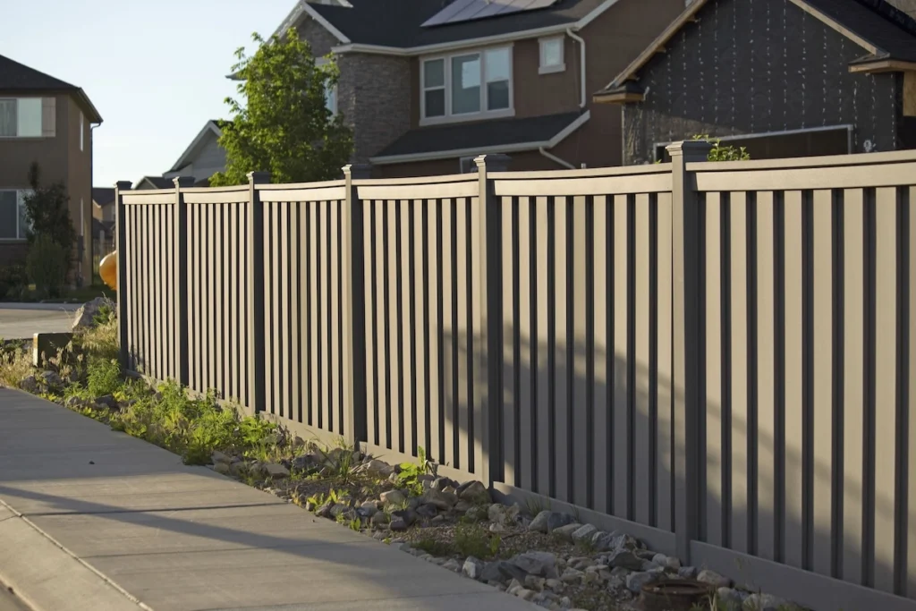 newly installed fence